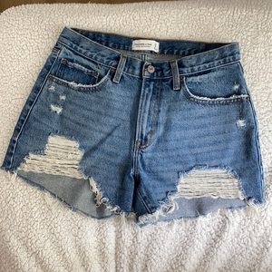 Abercrombie medium jean shorts